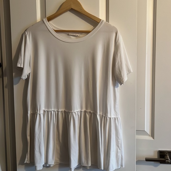 Cloud Peplum - Marshmallow from Fox and Whit boutique - Picture 1 of 2